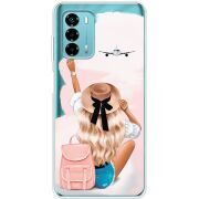 Прозрачный чехол BoxFace ZTE Blade V40 Vita Travel Girl