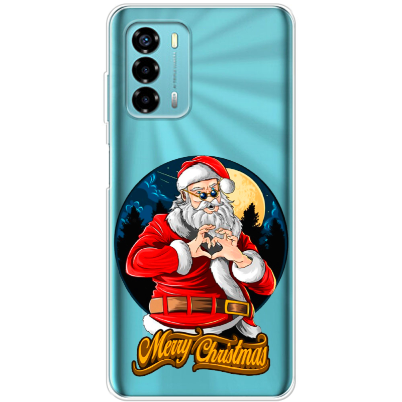 Прозрачный чехол BoxFace ZTE Blade V40 Vita Cool Santa