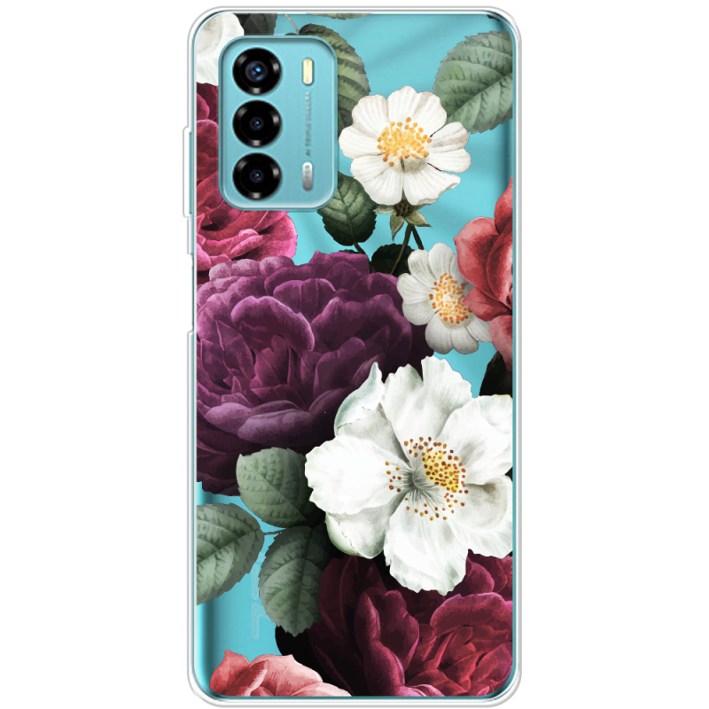 Прозрачный чехол BoxFace ZTE Blade V40 Vita Floral Dark Dreams