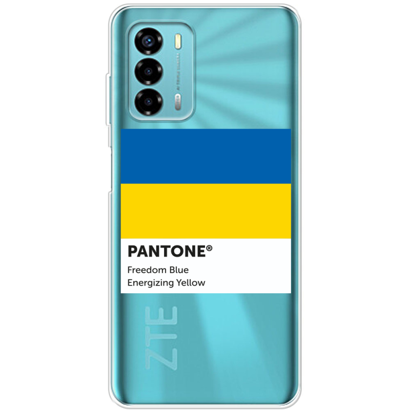 Прозрачный чехол BoxFace ZTE Blade V40 Vita Pantone вільний синій