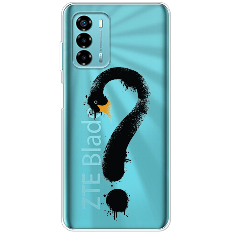Прозрачный чехол BoxFace ZTE Blade V40 Vita Swan question