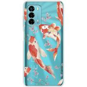 Прозрачный чехол BoxFace ZTE Blade V40 Vita Japanese Koi Fish