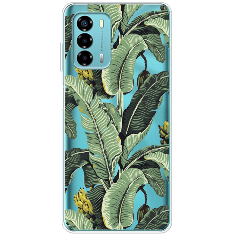 Прозрачный чехол BoxFace ZTE Blade V40 Vita Banana Leaves