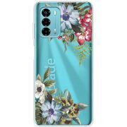 Прозрачный чехол BoxFace ZTE Blade V40 Vita Floral