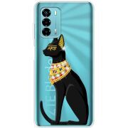 Чехол со стразами ZTE Blade V40 Vita Egipet Cat