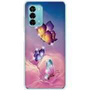 Чехол со стразами ZTE Blade V40 Vita Butterflies