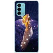 Чехол со стразами ZTE Blade V40 Vita Girl with Umbrella