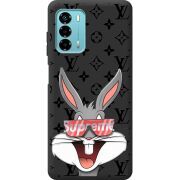 Черный чехол BoxFace ZTE Blade V40 Vita looney bunny