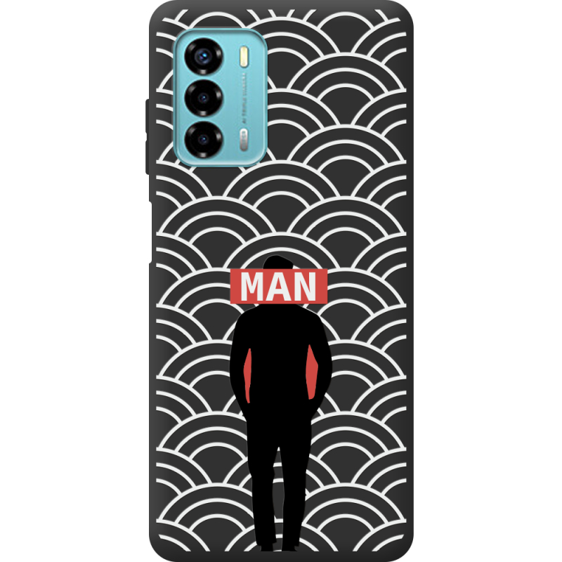 Черный чехол BoxFace ZTE Blade V40 Vita Man Pattern