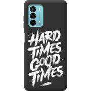 Черный чехол BoxFace ZTE Blade V40 Vita Hard Times Good Times