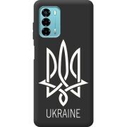 Черный чехол BoxFace ZTE Blade V40 Vita Тризуб монограмма ukraine