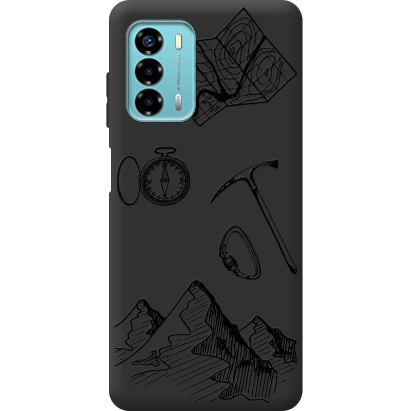 Черный чехол BoxFace ZTE Blade V40 Vita Mountains