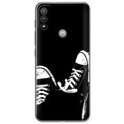 Чехол BoxFace Motorola E20 Black Sneakers