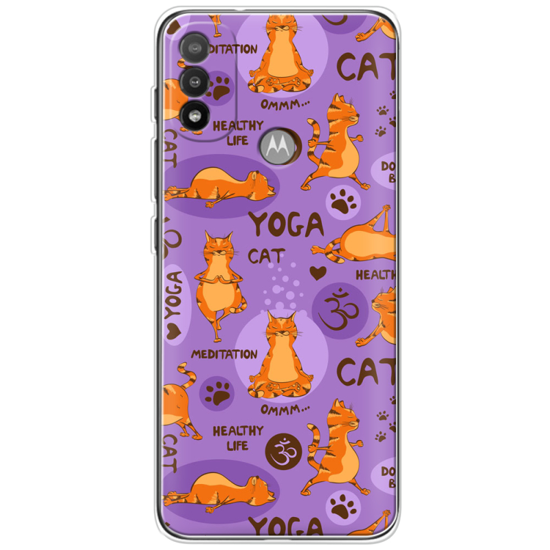 Чехол BoxFace Motorola E20 Yoga Cat