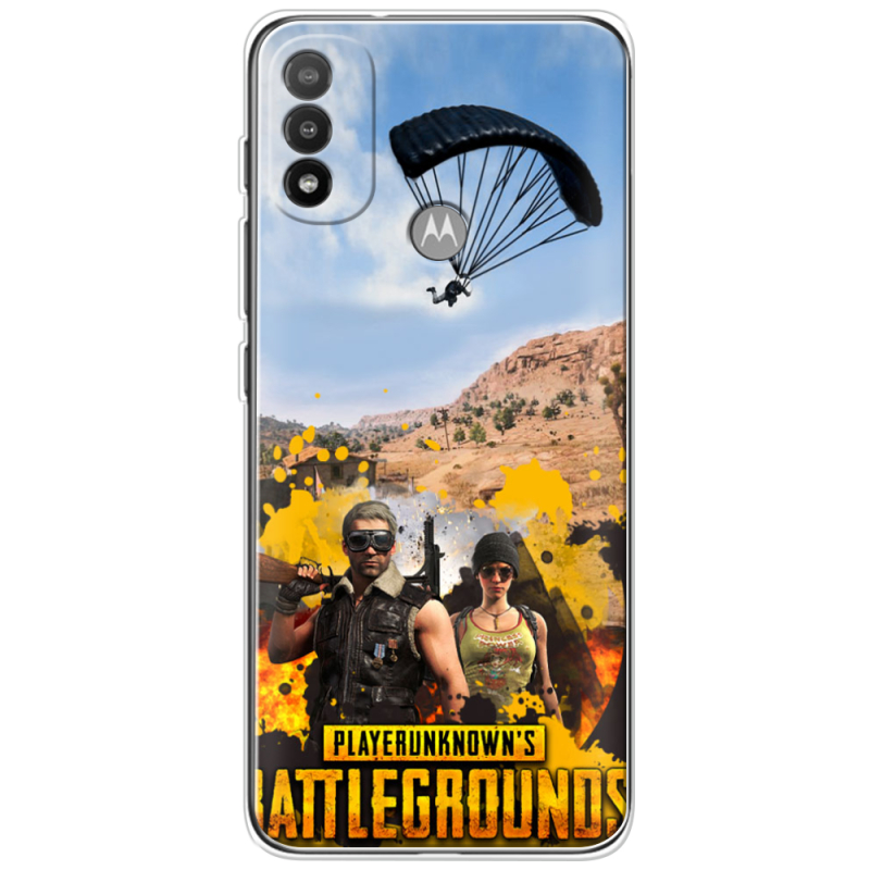 Чехол BoxFace Motorola E20 Pubg parachute