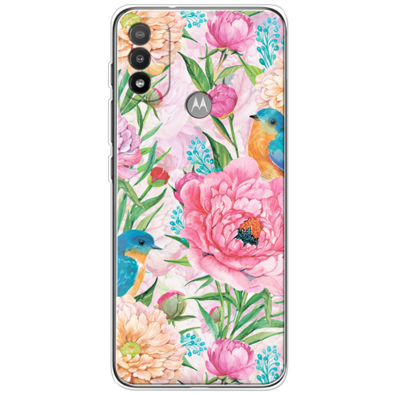 Чехол BoxFace Motorola E20 Birds in Flowers