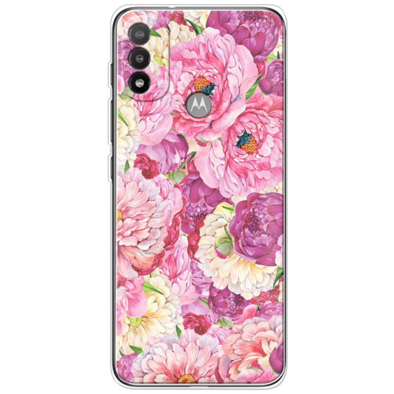 Чехол BoxFace Motorola E20 Pink Peonies