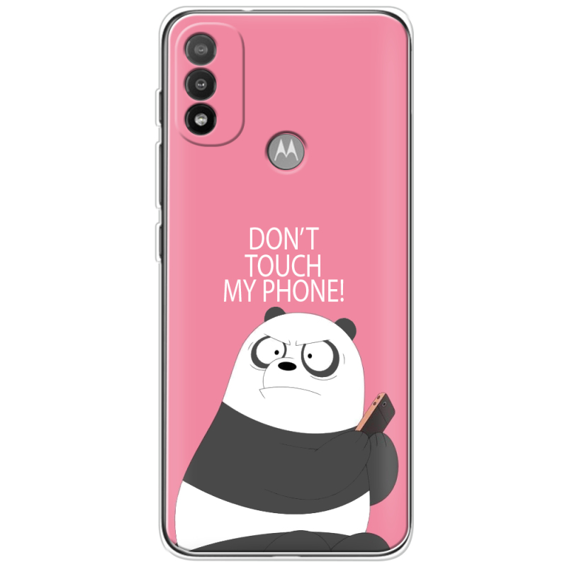 Чехол BoxFace Motorola E20 Dont Touch My Phone Panda