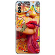 Чехол BoxFace Motorola E20 Yellow Girl Pop Art