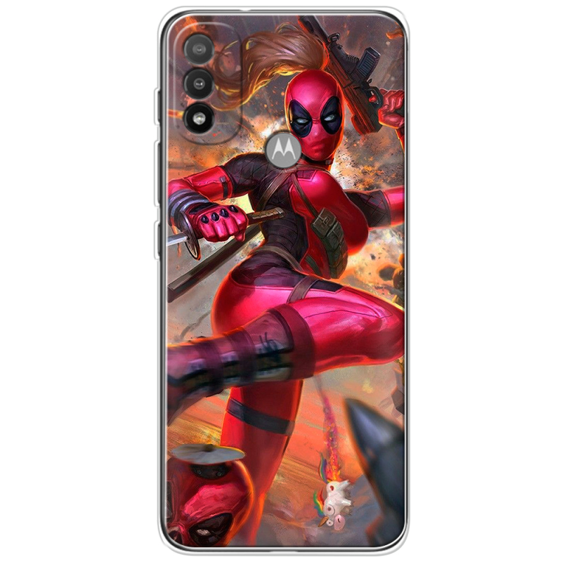 Чехол BoxFace Motorola E20 Woman Deadpool