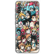 Чехол BoxFace Motorola E20 Anime Stickers