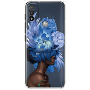 Чехол BoxFace Motorola E20 Exquisite Blue Flowers