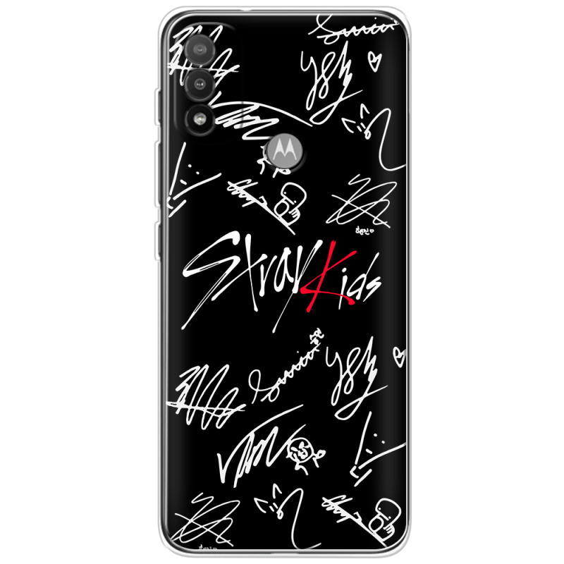 Чехол BoxFace Motorola E20 Stray Kids автограф