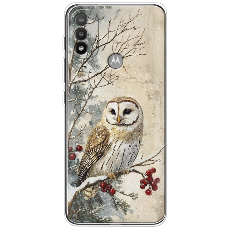 Чехол BoxFace Motorola E20 Christmas Owl