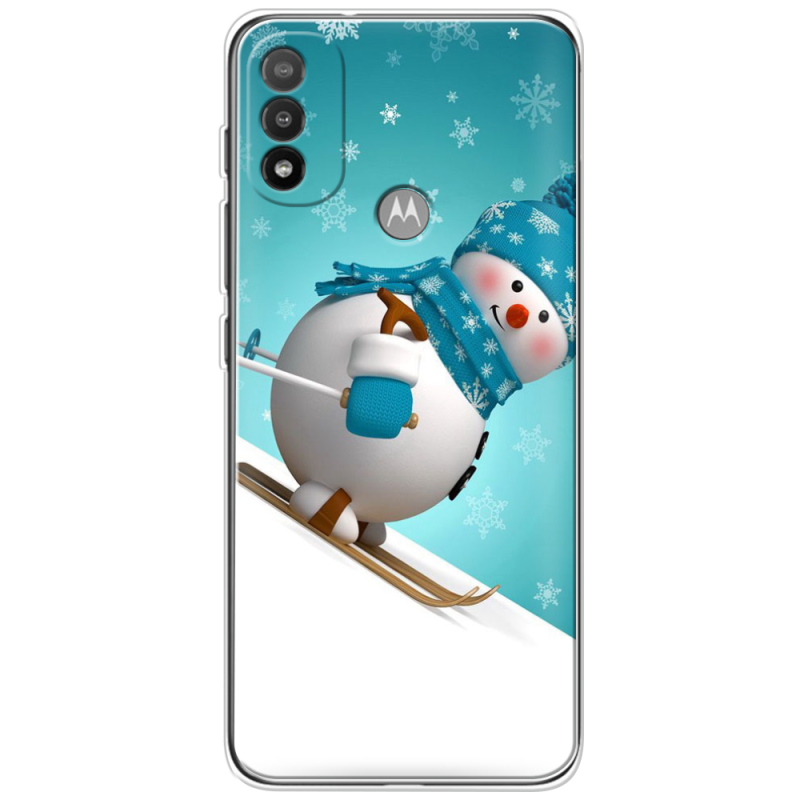 Чехол BoxFace Motorola E20 Skier Snowman