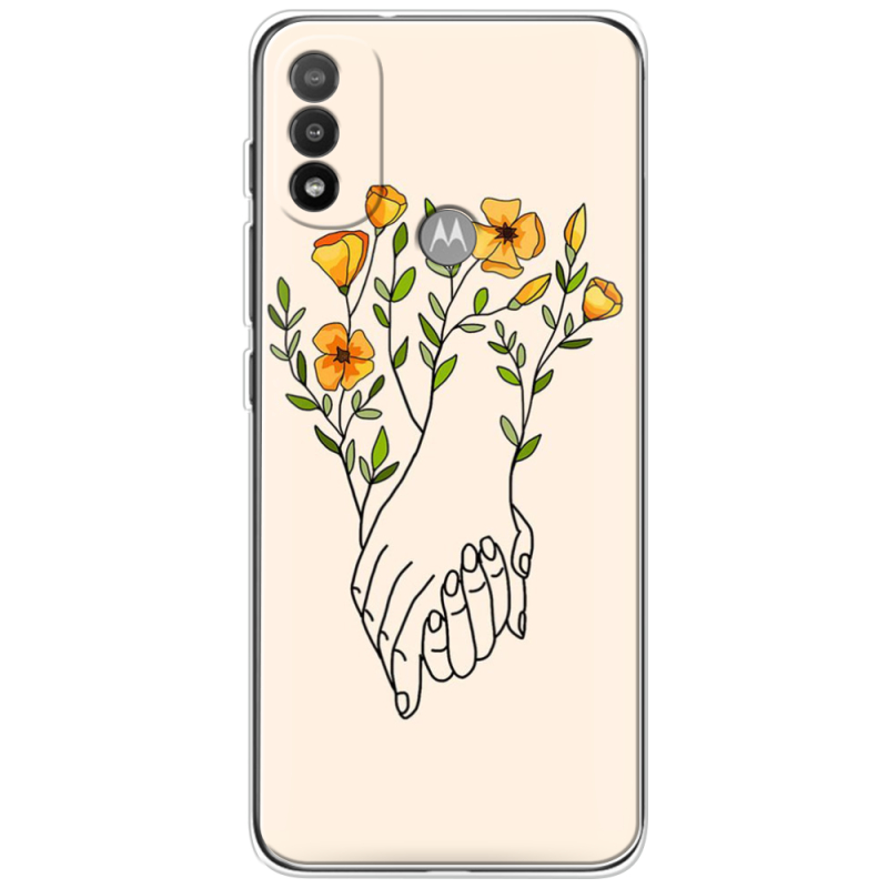 Чехол BoxFace Motorola E20 Flower Hands