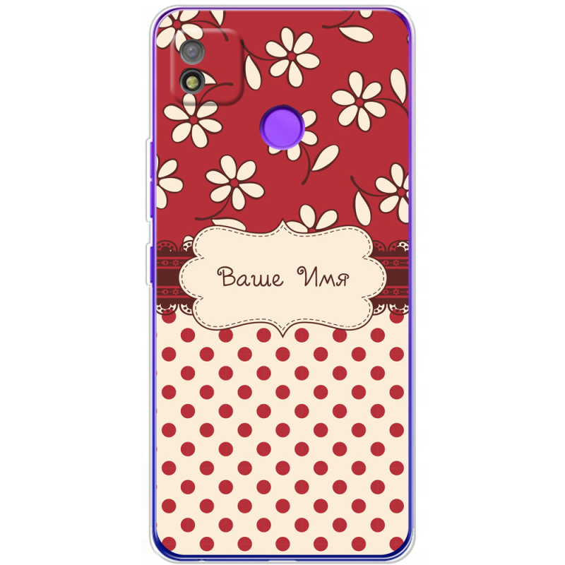 Чехол BoxFace Tecno POP 4 Именной Polka Dots