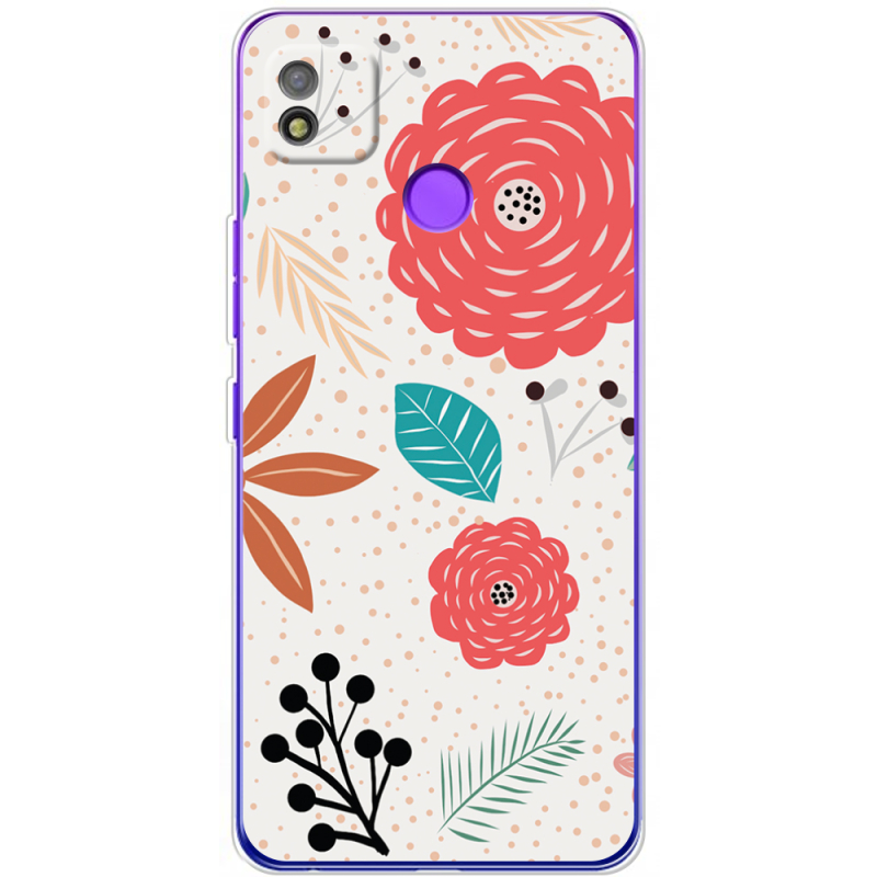 Чехол BoxFace Tecno POP 4 Line Flowers