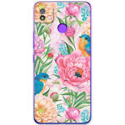 Чехол BoxFace Tecno POP 4 Birds in Flowers