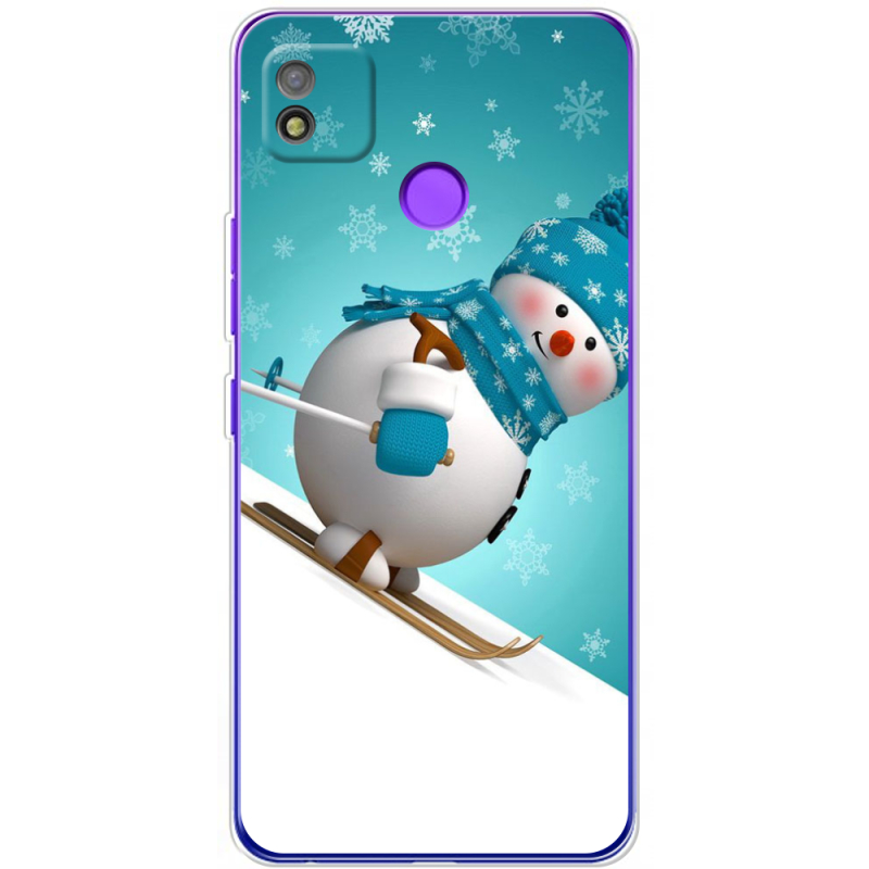 Чехол BoxFace Tecno POP 4 Skier Snowman