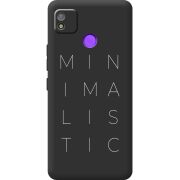 Черный чехол BoxFace Tecno POP 4 Minimalistic