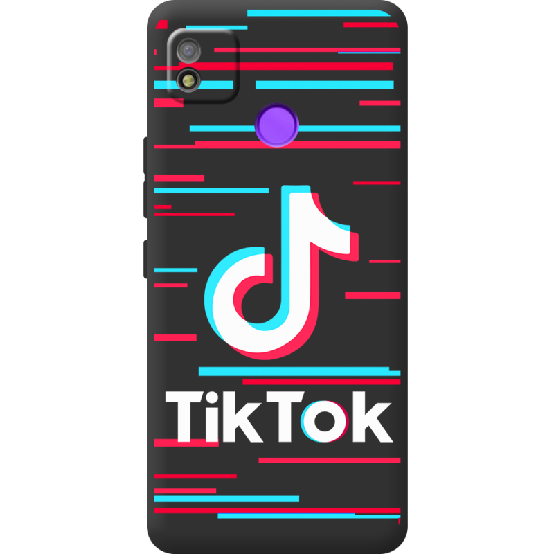 Черный чехол BoxFace Tecno POP 4 Tik Tok