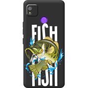 Черный чехол BoxFace Tecno POP 4 Fish