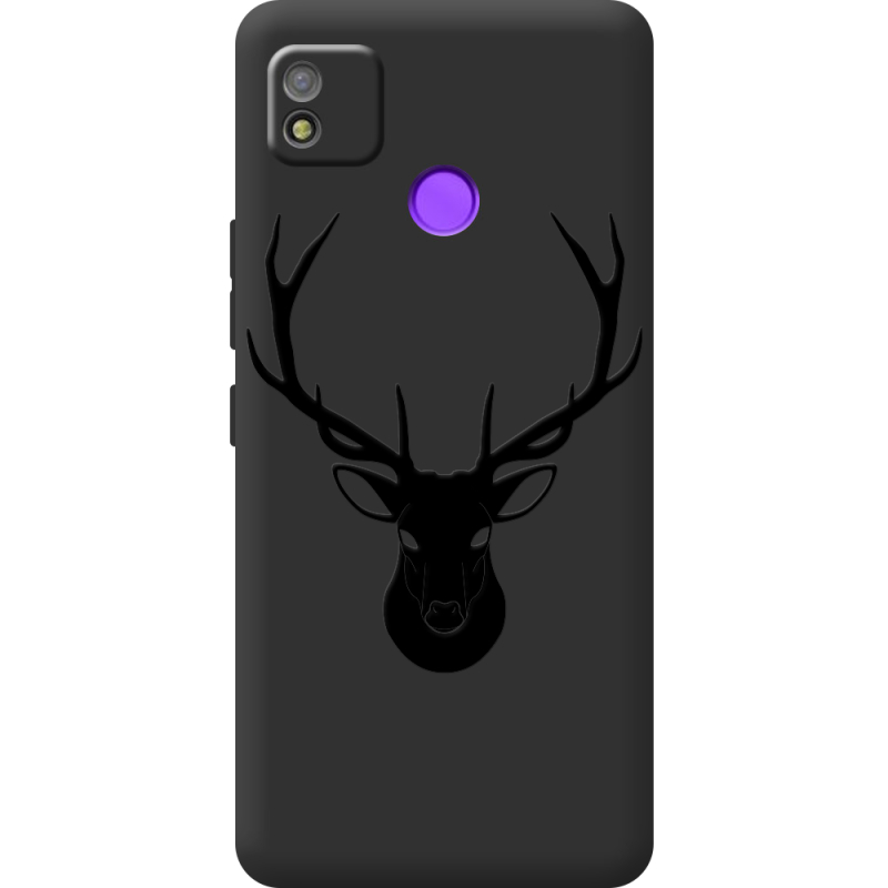 Черный чехол BoxFace Tecno POP 4 Deer