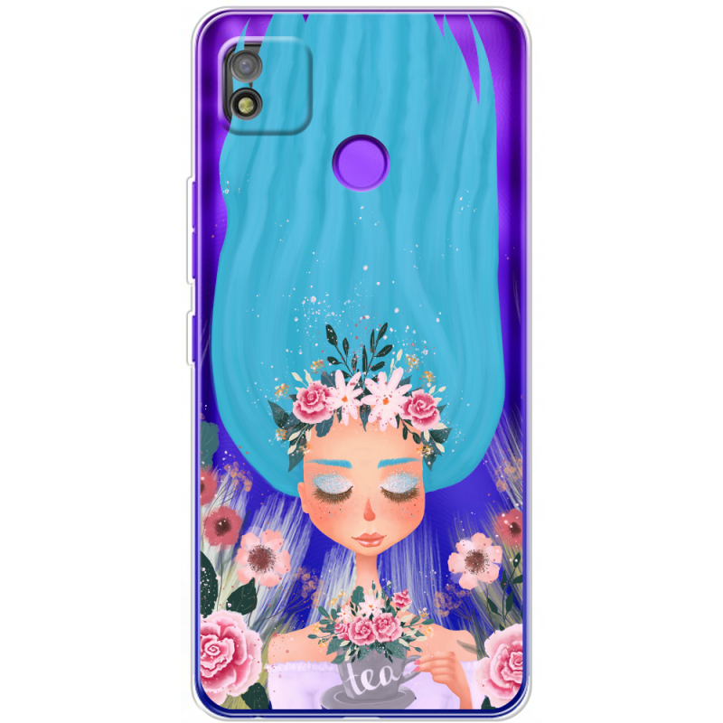 Прозрачный чехол BoxFace Tecno POP 4 Blue Hair