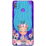 Прозрачный чехол BoxFace Tecno POP 4 Blue Hair