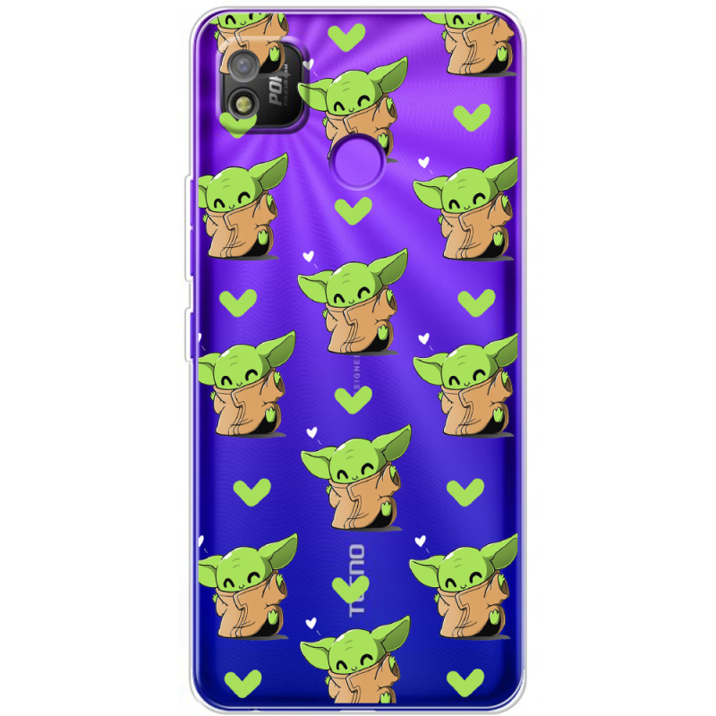 Прозрачный чехол BoxFace Tecno POP 4 Pattern Baby Yoda