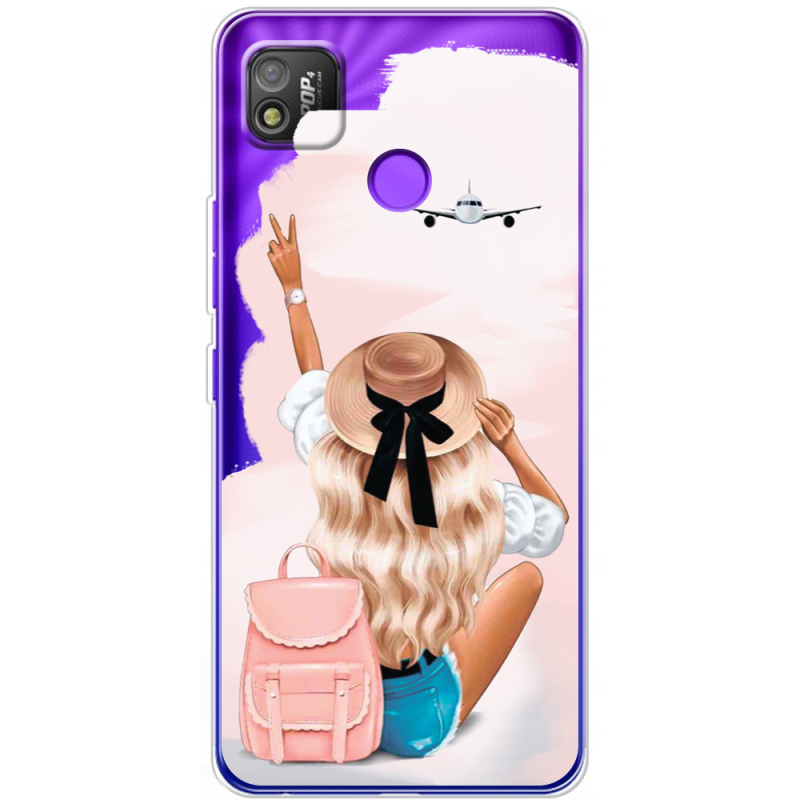 Прозрачный чехол BoxFace Tecno POP 4 Travel Girl