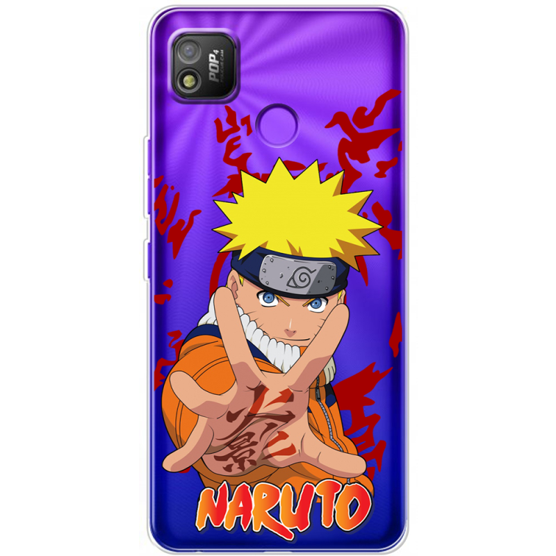 Прозрачный чехол BoxFace Tecno POP 4 Naruto