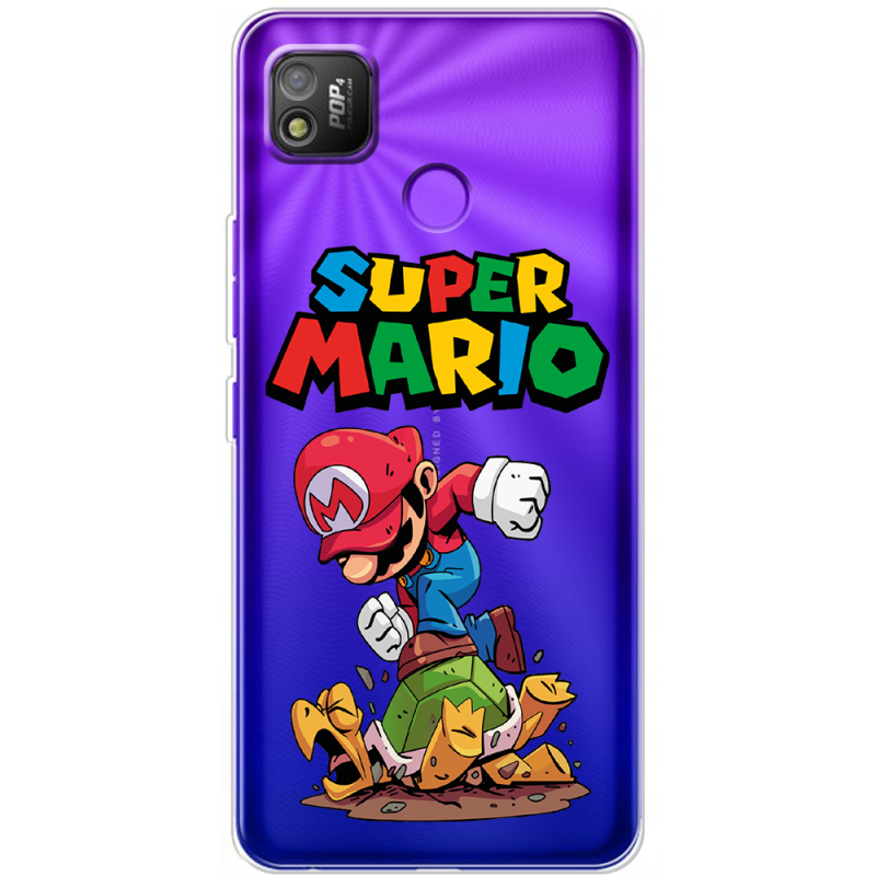 Прозрачный чехол BoxFace Tecno POP 4 Super Mario