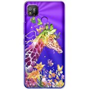 Прозрачный чехол BoxFace Tecno POP 4 Colorful Giraffe