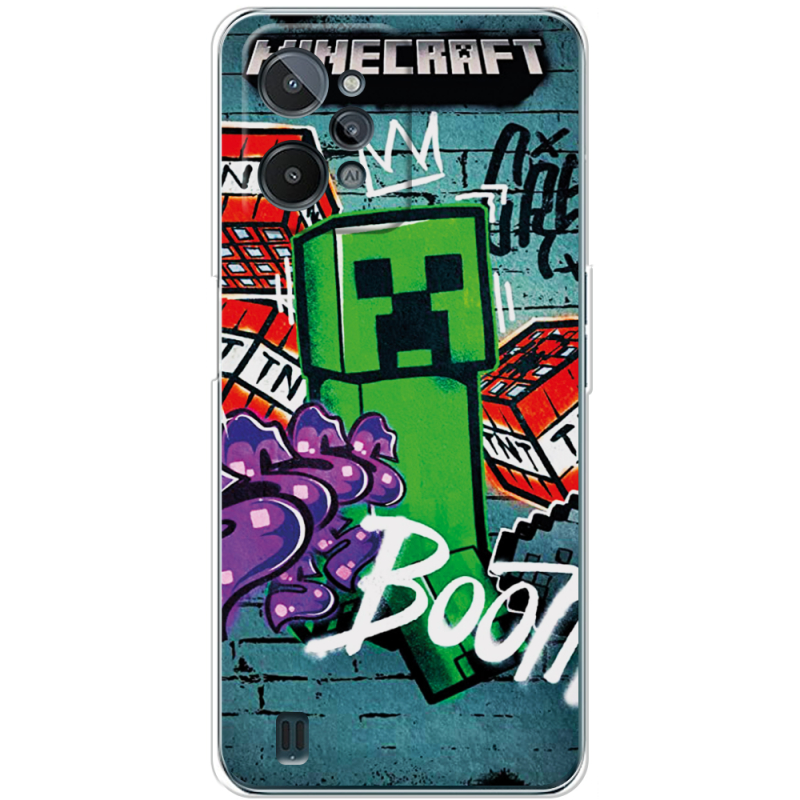 Чехол BoxFace Realme C31 Minecraft Graffiti