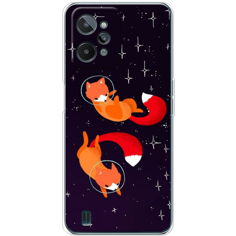 Чехол BoxFace Realme C31 Fox-Astronauts