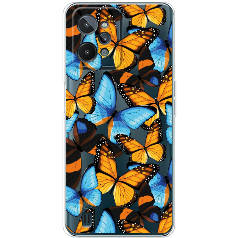 Прозрачный чехол BoxFace Realme C31 Butterfly Morpho