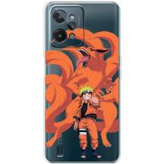 Прозрачный чехол BoxFace Realme C31 Naruto and Kurama