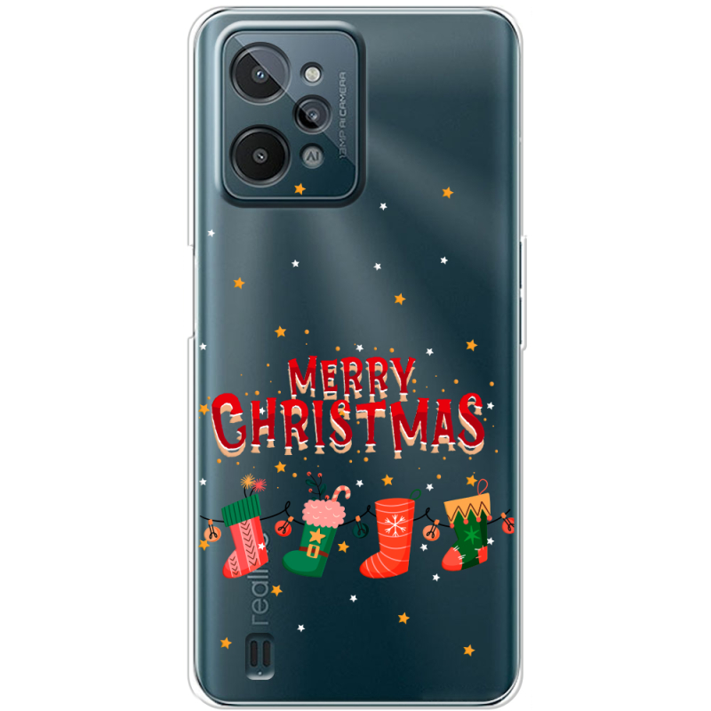 Прозрачный чехол BoxFace Realme C31 Merry Christmas